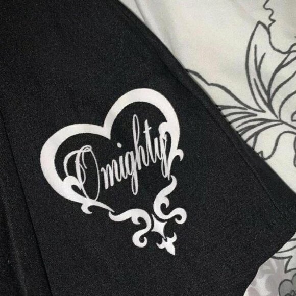 Omighty Black pleated mini skirt with rhinestone thong - Picture 3 of 4